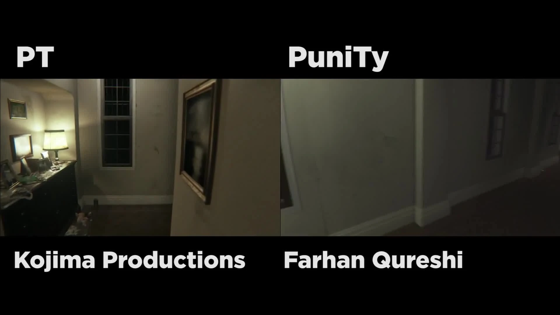 Silent Hills "Графическое сравнение PT recreated in Unity"