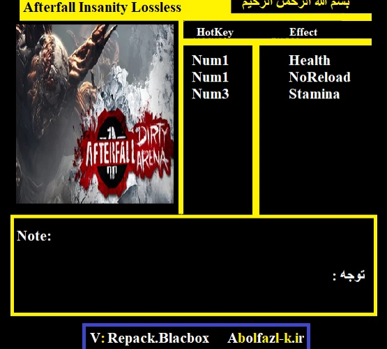 Afterfall: InSanity: Трейнер/Trainer (+3) [UPD:08.10.20] {Abolfazl.k}