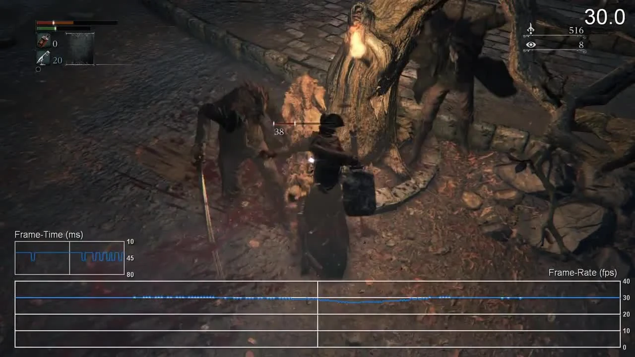 Bloodborne "Сравнение частоты кадров от Digital Foundry" (Part 2)
