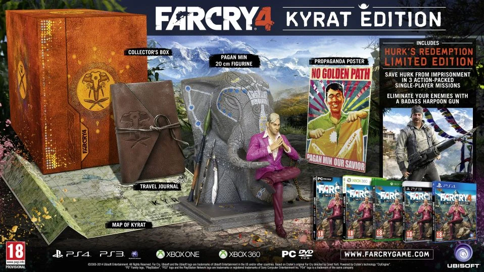 Взгляните на состав издания Far Cry 4 Kyrat Edition