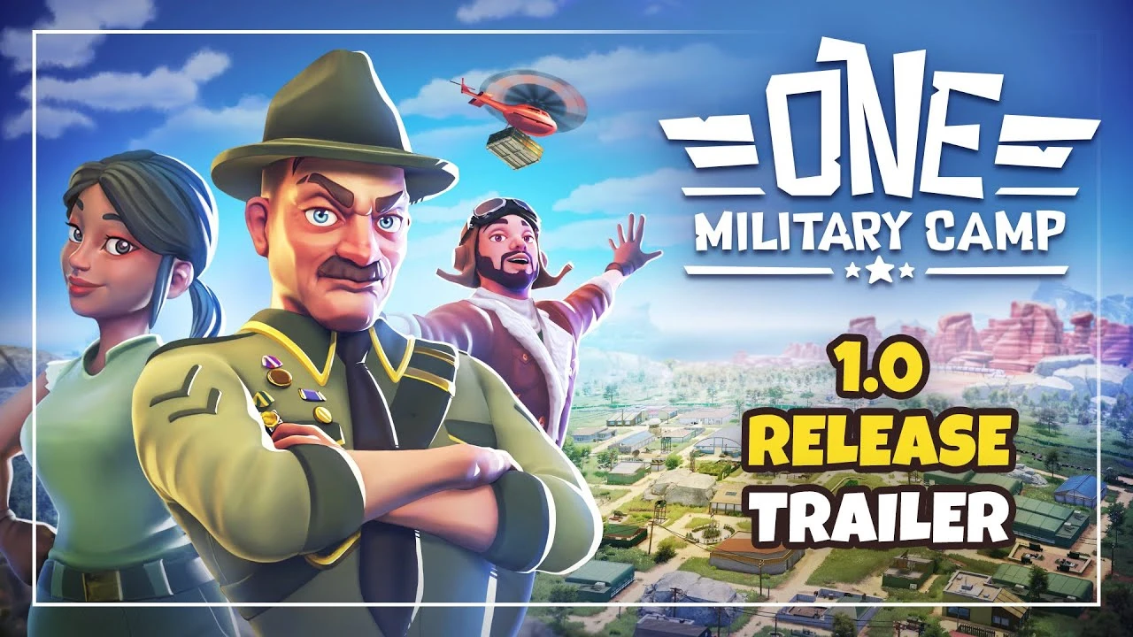 Релизный трейлер стратегического симулятора One Military Camp