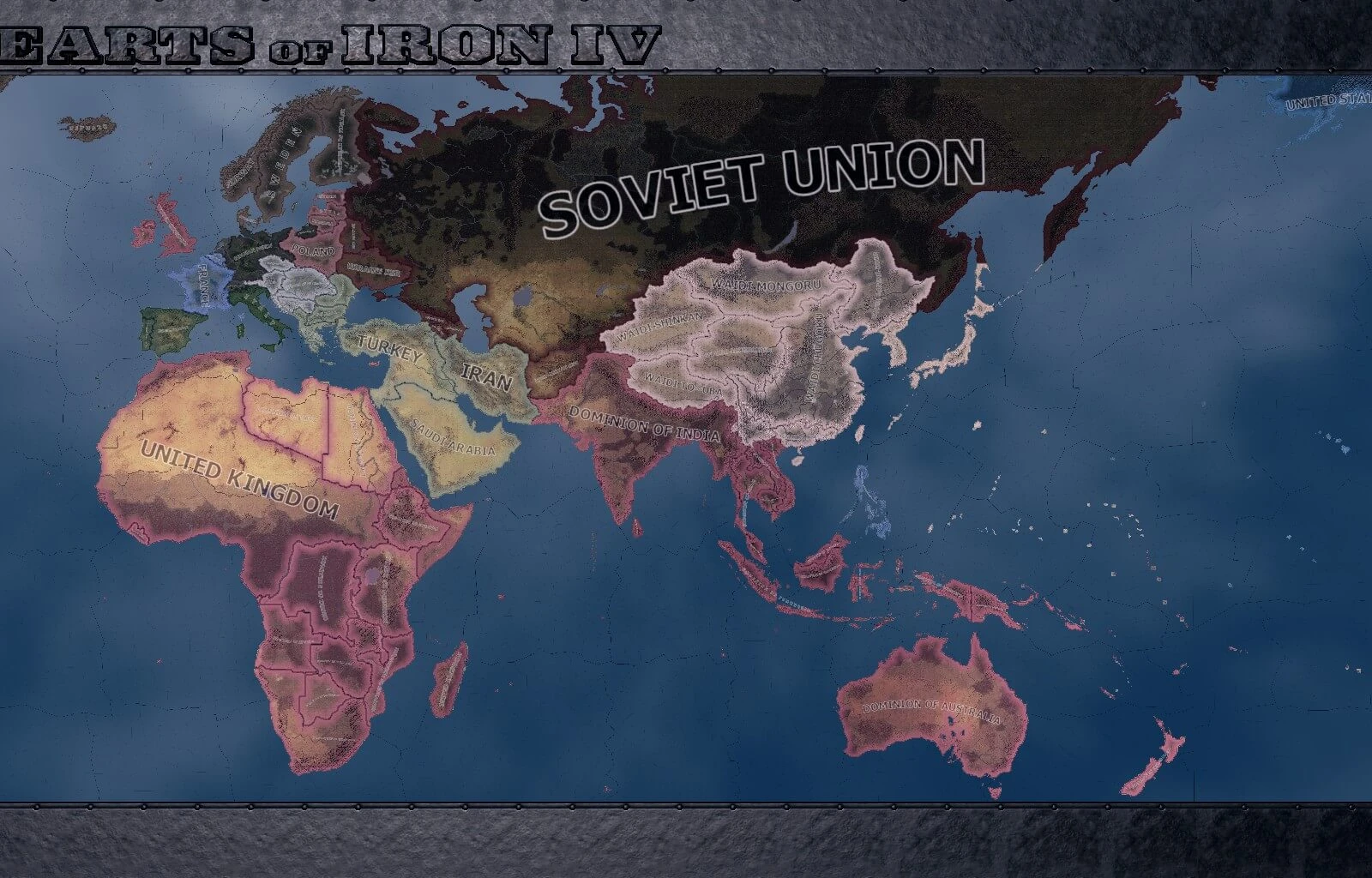 Hearts of Iron 4 "Перекрашенные марионетки и специфические названия стран"