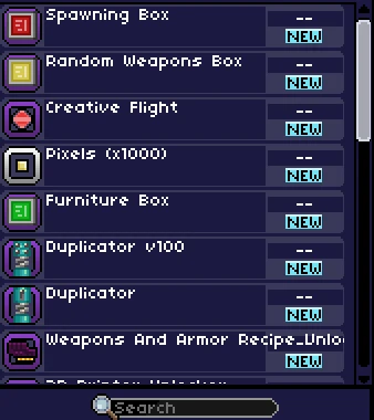 Starbound: CreativeMode (Доступ ко всем предметам, техам и блокам, спаун + многое другое) [Beta v. Upbeat Giraffe Nightly]