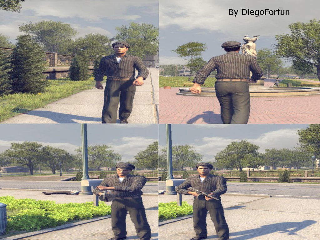 Mafia 2 "Vito The Real Italian on Pinstripe Shirt"