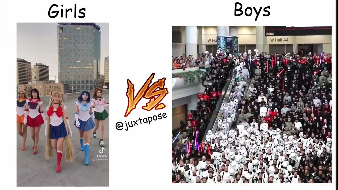 Косплей девчонок и мальчишек