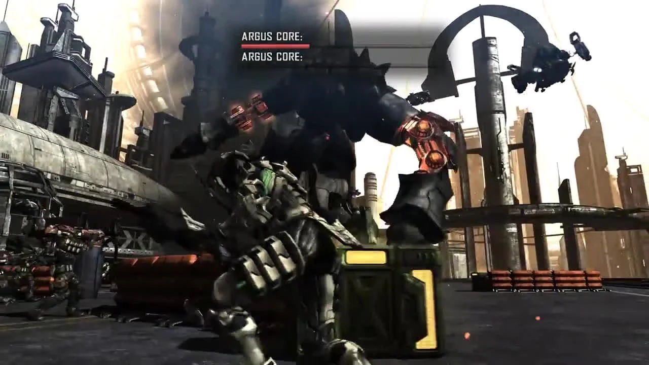 Vanquish Битва с боссом Агрус-Робот