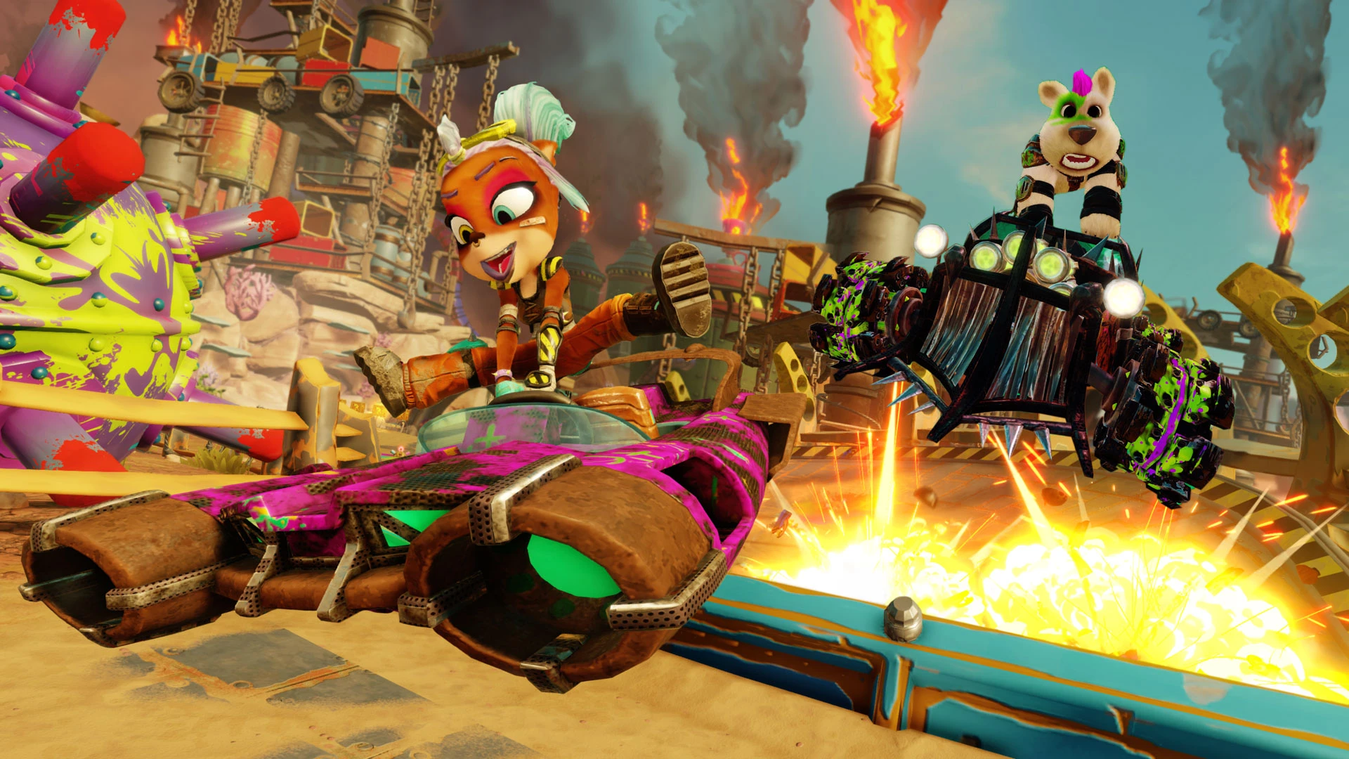 Завтра в Crash Team Racing Nitro-Fueled стартует сезон в стиле "Безумного Макса"