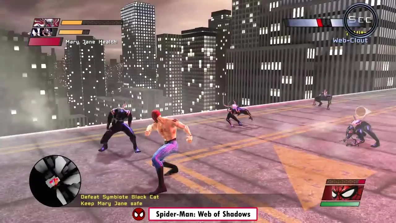 Эволюция поврежденного костюма из серии игр про паука