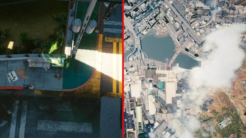 Cyberpunk 2077 "Отдаление камеры при телепортации v1.8"