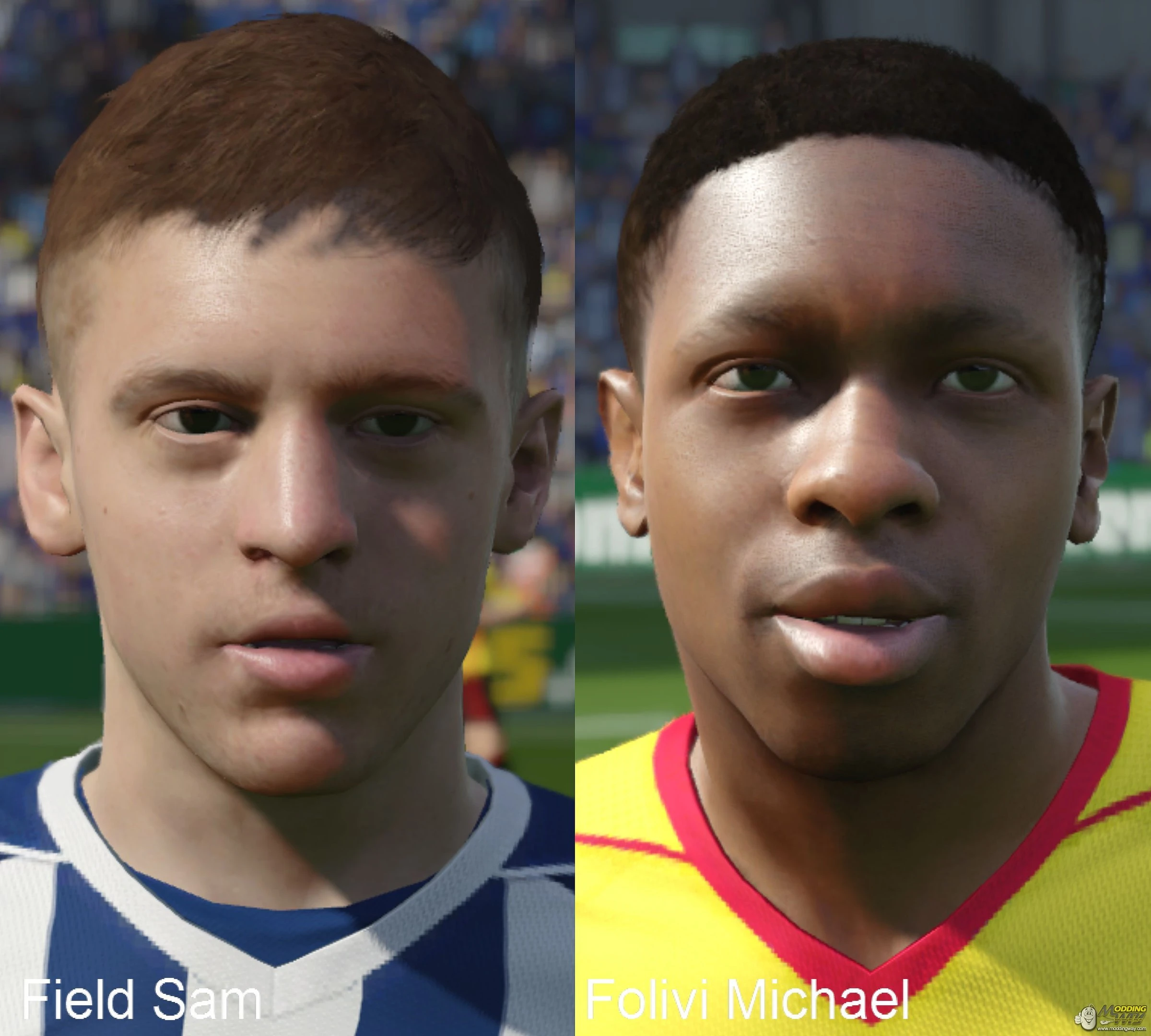 FIFA 16 "Field Sam -Folivi Michael лица"