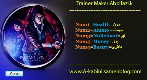 Resident Evil: Revelations 2: Трейнер/Trainer (+5) [1.0 - 2.2 (x86)] {Abolfazl.k}