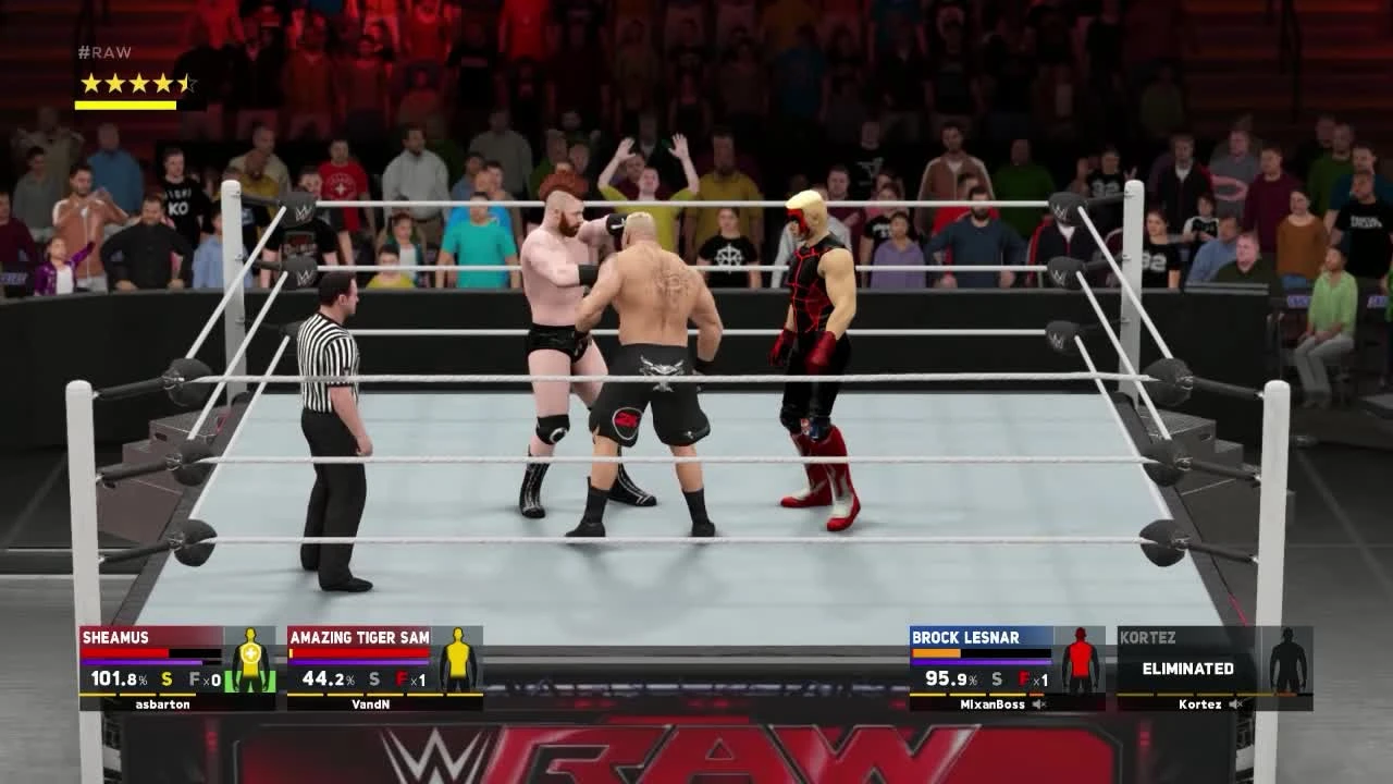 WWE 2K17 "Хитрый Читер в командном Онлайн матче - Sheamus & Tiger Sam VS Lesnar & Kortez"