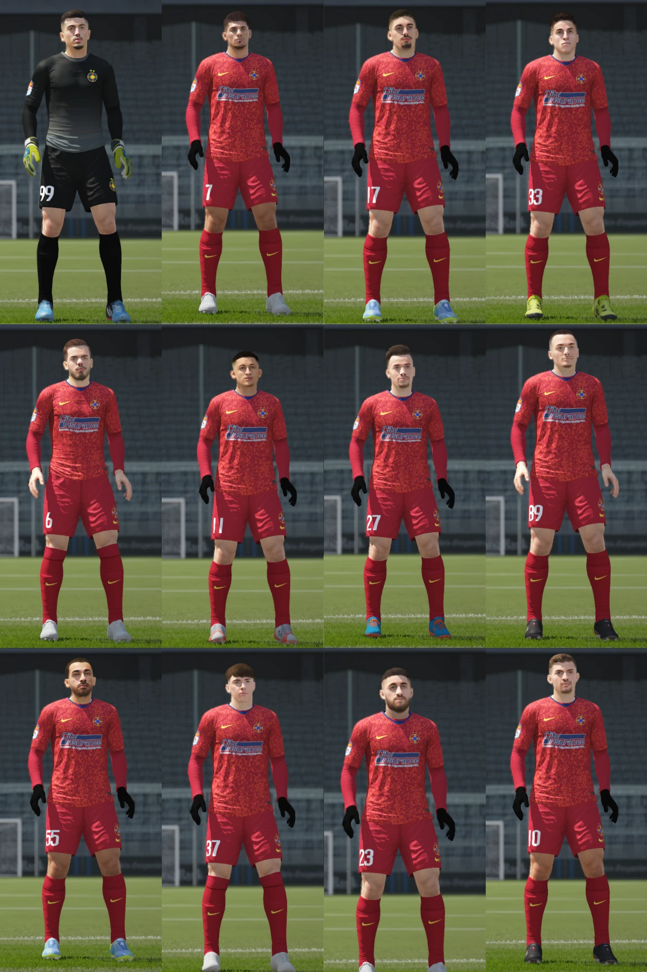 FIFA 16 "Лица игроков ФК Стяуа Бухарест"