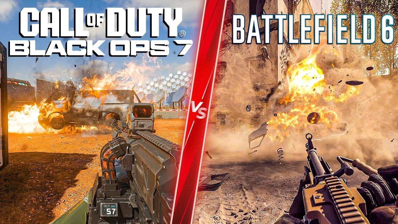 Сравнение деталей из бета-версий Call of Duty Black Ops 7 и Battlefield 6
