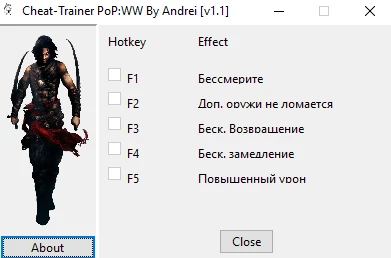 Prince of Persia - Warrior Within: Трейнер/Trainer (+5) [v1.0] {Andrei}