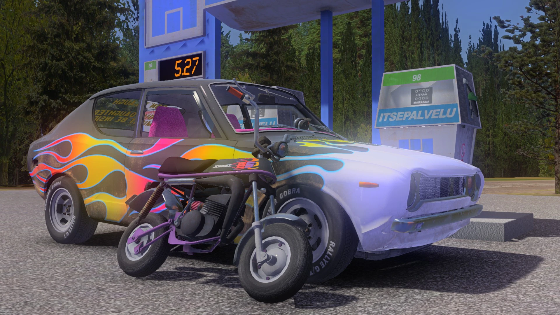 My Summer Car "Сатсума с рисунком пламя/Flame satsuma"