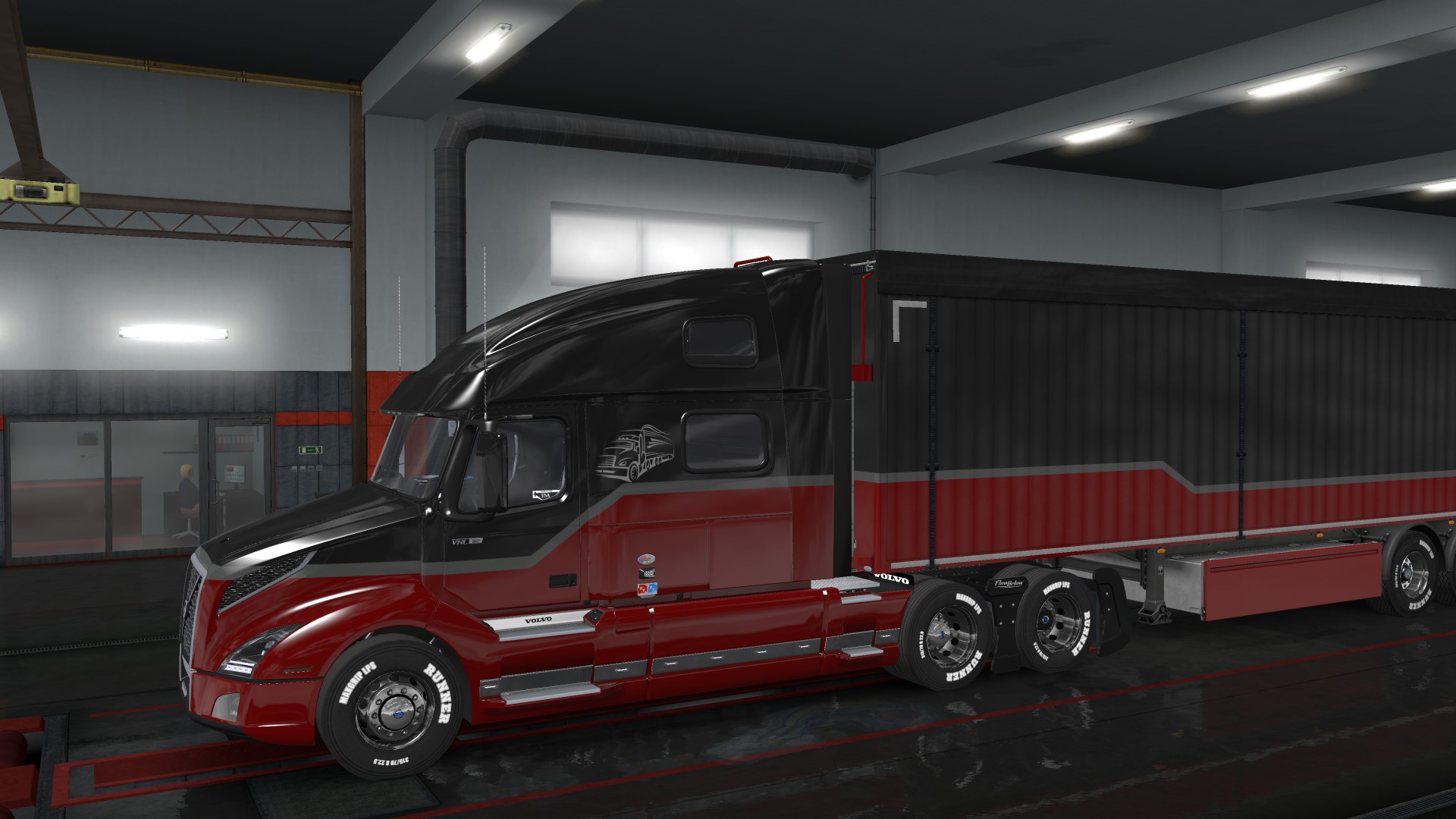 Euro Truck Simulator 2 "Скин Volvo VNL 2010 для этого же Volvo VNL 2018."