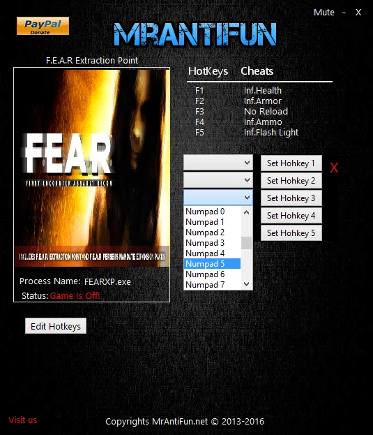 F.E.A.R. Extraction Point: Трейнер/Trainer (+5) [Latest Steam] {MrAntiFun} - Fixed Version