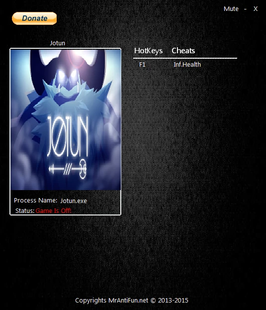 Jotun: Трейнер/Trainer (+1: Immortality / Бессмертие) [Update: 20.04.2019] {MrAntiFun}