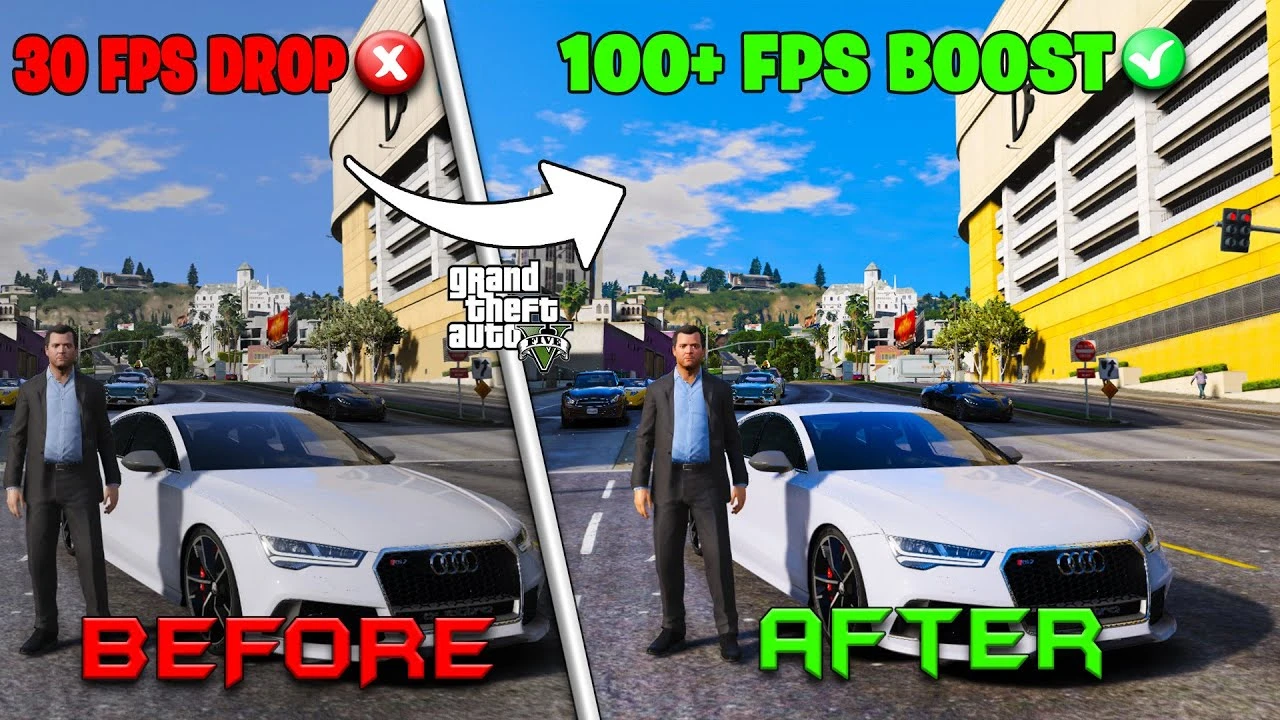 Grand Theft Auto 5 "Генерация кадров + DLAA Сглаживание" {PureDark}