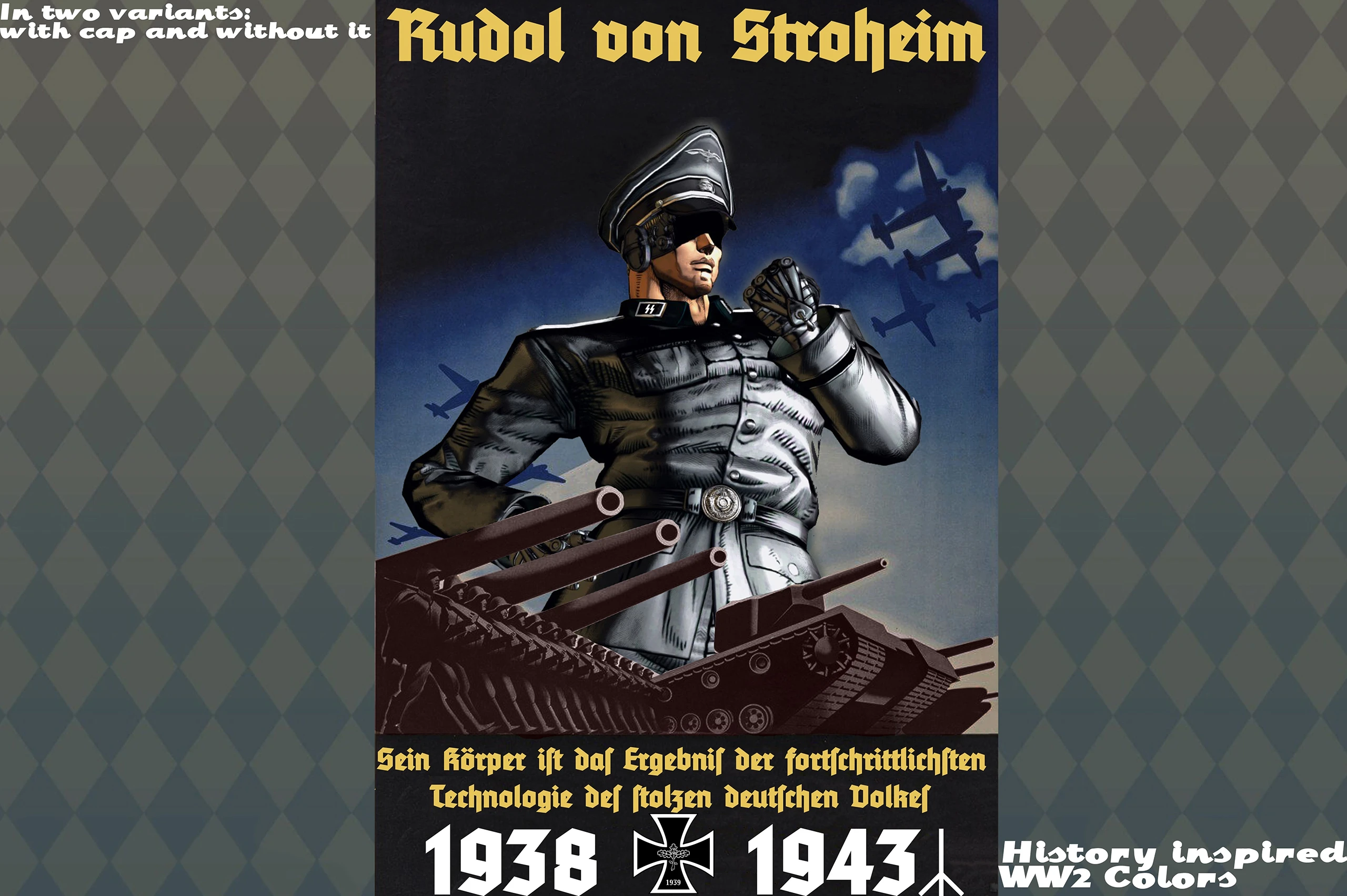 JoJo's Bizarre Adventure: All-Star Battle "Набор исторически точных скинов для штурмбаннфюрера-СС фон Штрохайма"