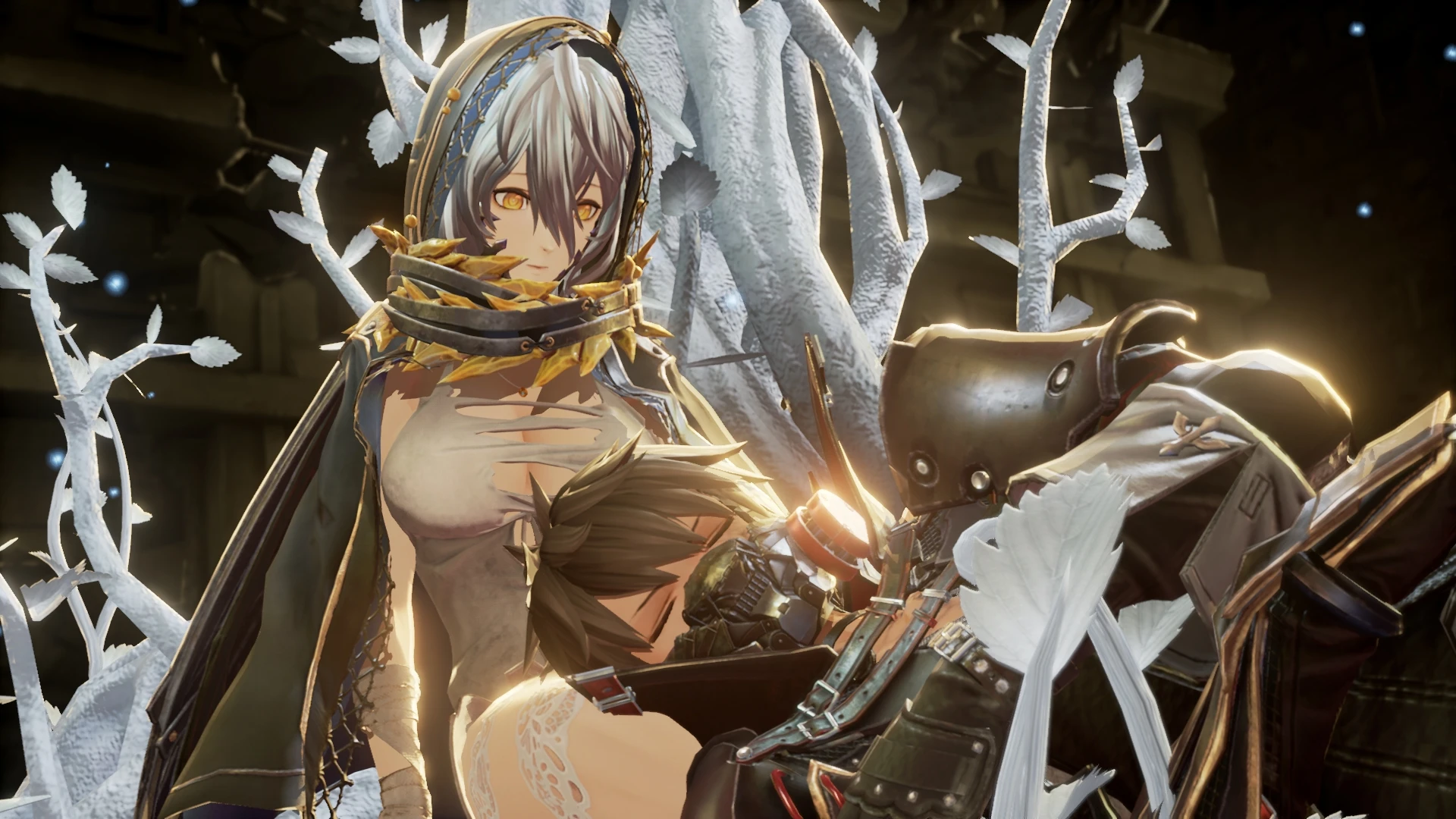 Новый геймплей Code Vein с участием компаньонки Ио