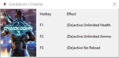 Crackdown 3: Трейнер/Trainer (+3) [UPD: 17.02.19] {Xoen}