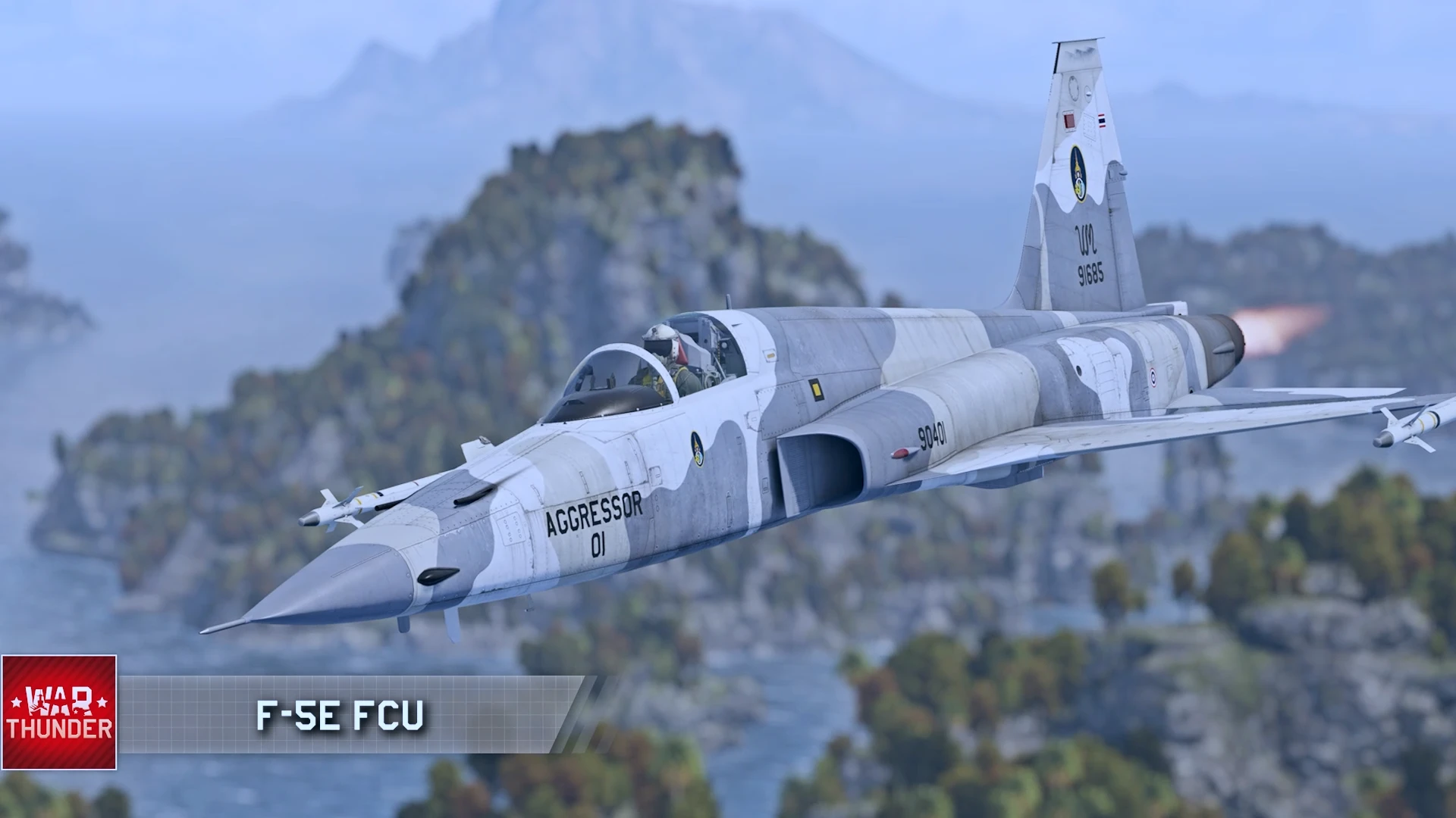 Новый полковой истребитель F-5E FCU прибывает в War Thunder