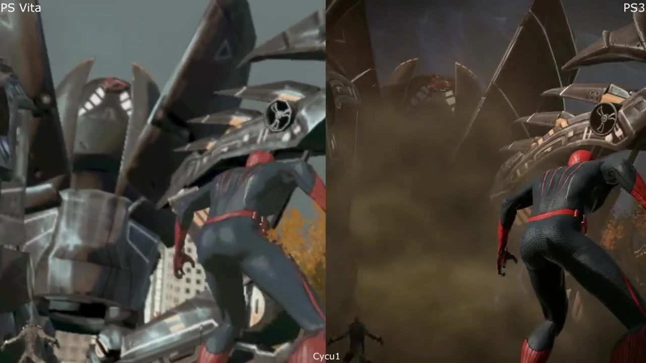 The Amazing Spider-Man : графическое сравнение PS Vita и PS3 версий