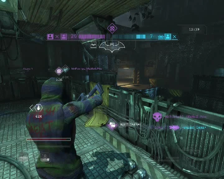 Batman: Arkham Origins "Аркхэм Ориджин Онлайн Мясо! Банда Тройчиков на заводе!"