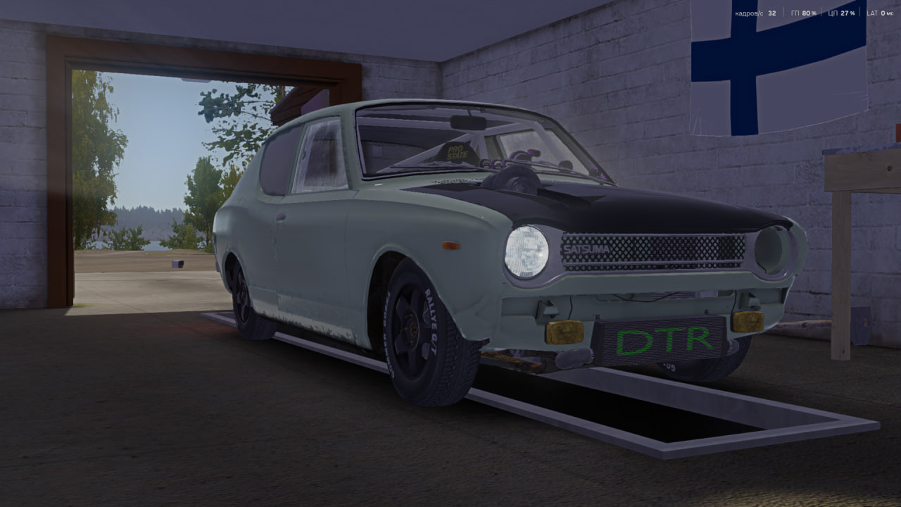 My Summer Car "Сохранение" - бирюзовая стритуха с турбиной + ECU системой стабилизации и ABS"