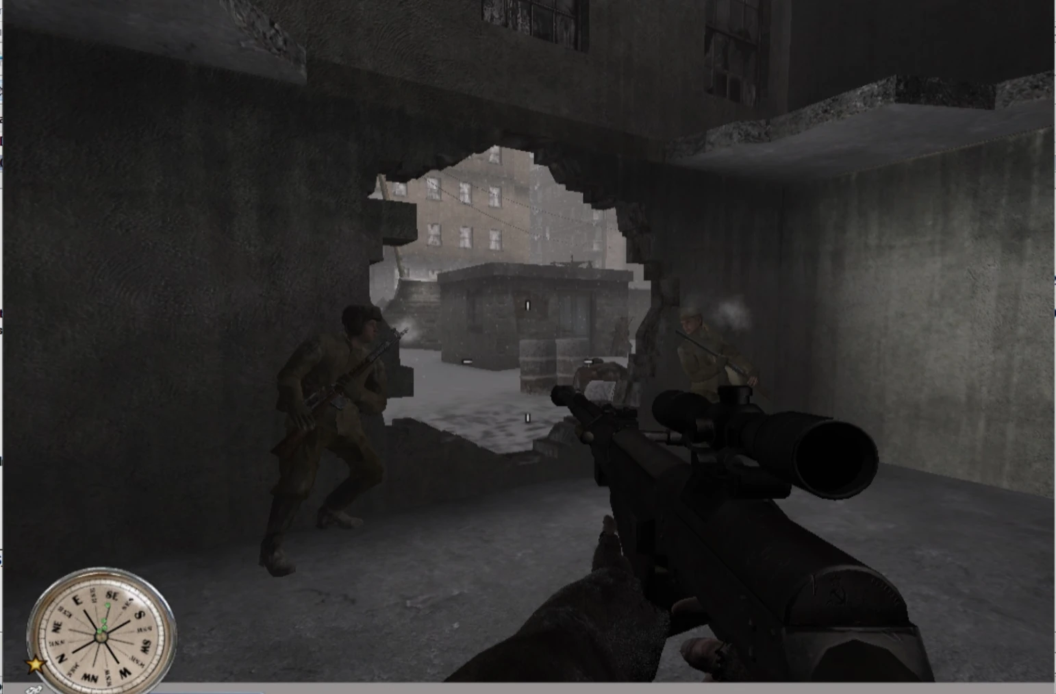 Call of Duty 2 "ПТРС и Артиллерийская поддержка, комбинированый мод, для "Axis" мода."