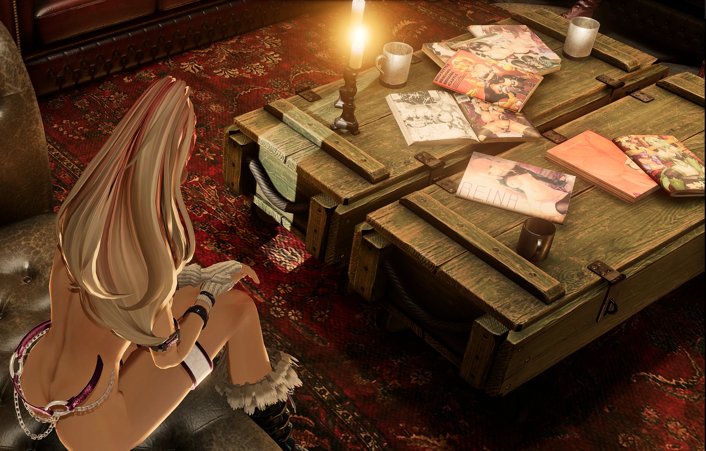 Code Vein "Журналы и рисунки с голыми девушками"
