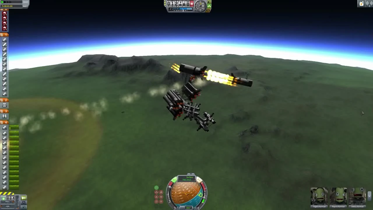 Kerbal Space Program (KSP) - Бомбардировка от Глюка