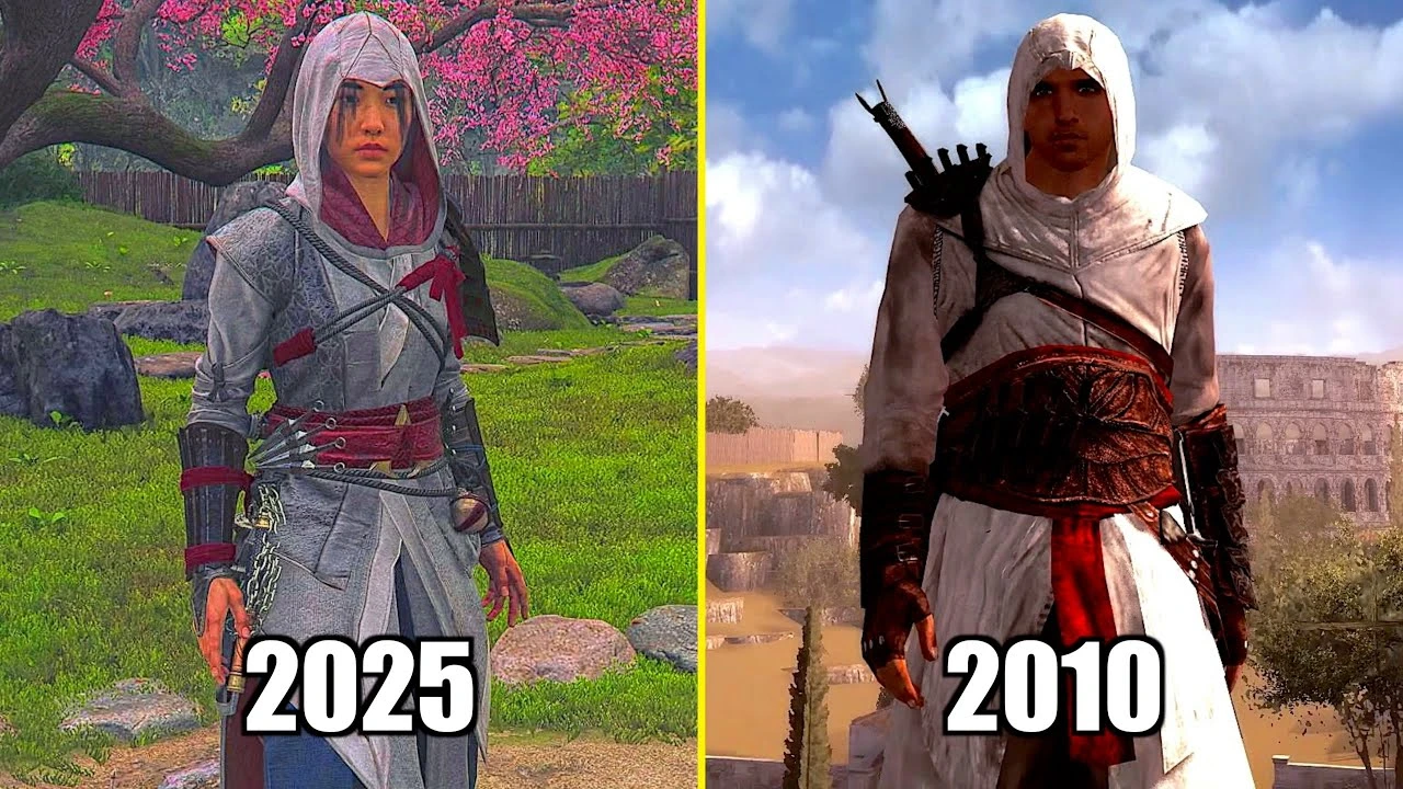 Между этими двумя играми разница в 15 лет