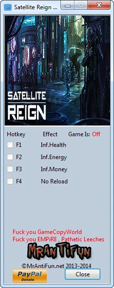 Satellite Reign: Трейнер/Trainer (+4) [1.02]