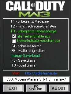 Call of Duty - Modern Warfare 3: Трейнер/Trainer (+7) [1.0] {dr.olle}