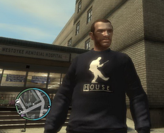 Скачать GTA 4 "Футболка House M.D. mod" - Геймплей
