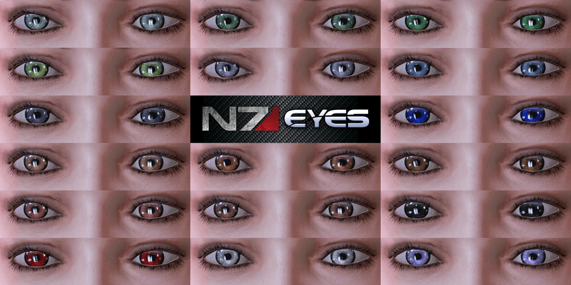 Mass Effect Legendary Edition "Реалистичные глаза Ultra HD"