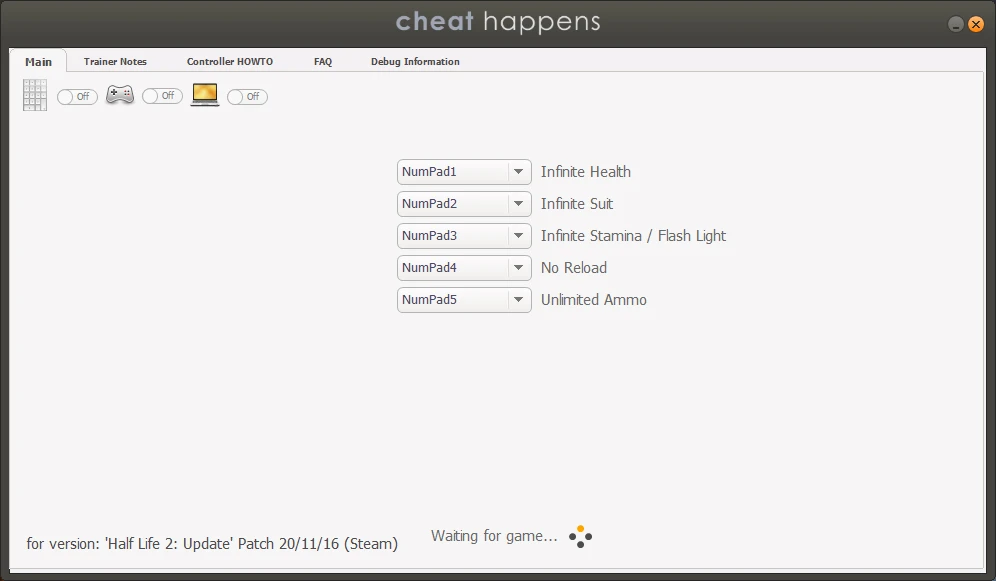 Half-Life 2: Трейнер/Trainer (+5) [Update 20/11/2016] {0x90 / Cheat Happens}