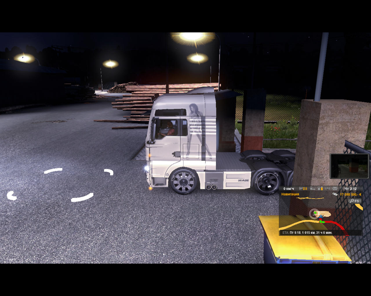 Скачать Euro Truck Simulator 2 "Усложнение игры. Убираем символы ...