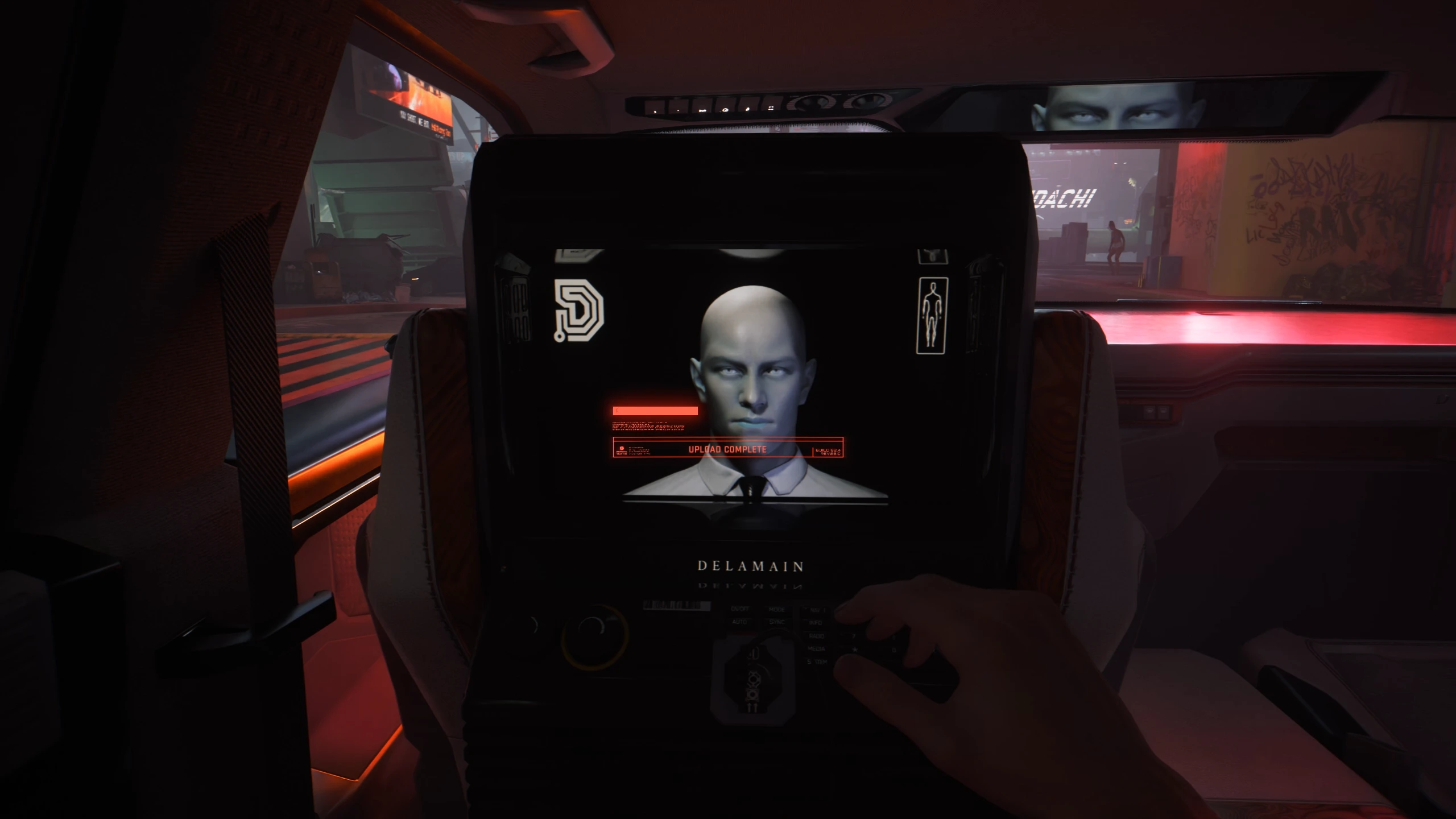 Cyberpunk 2077 "Повышает уровень погружения при поездках на такси Delamain"