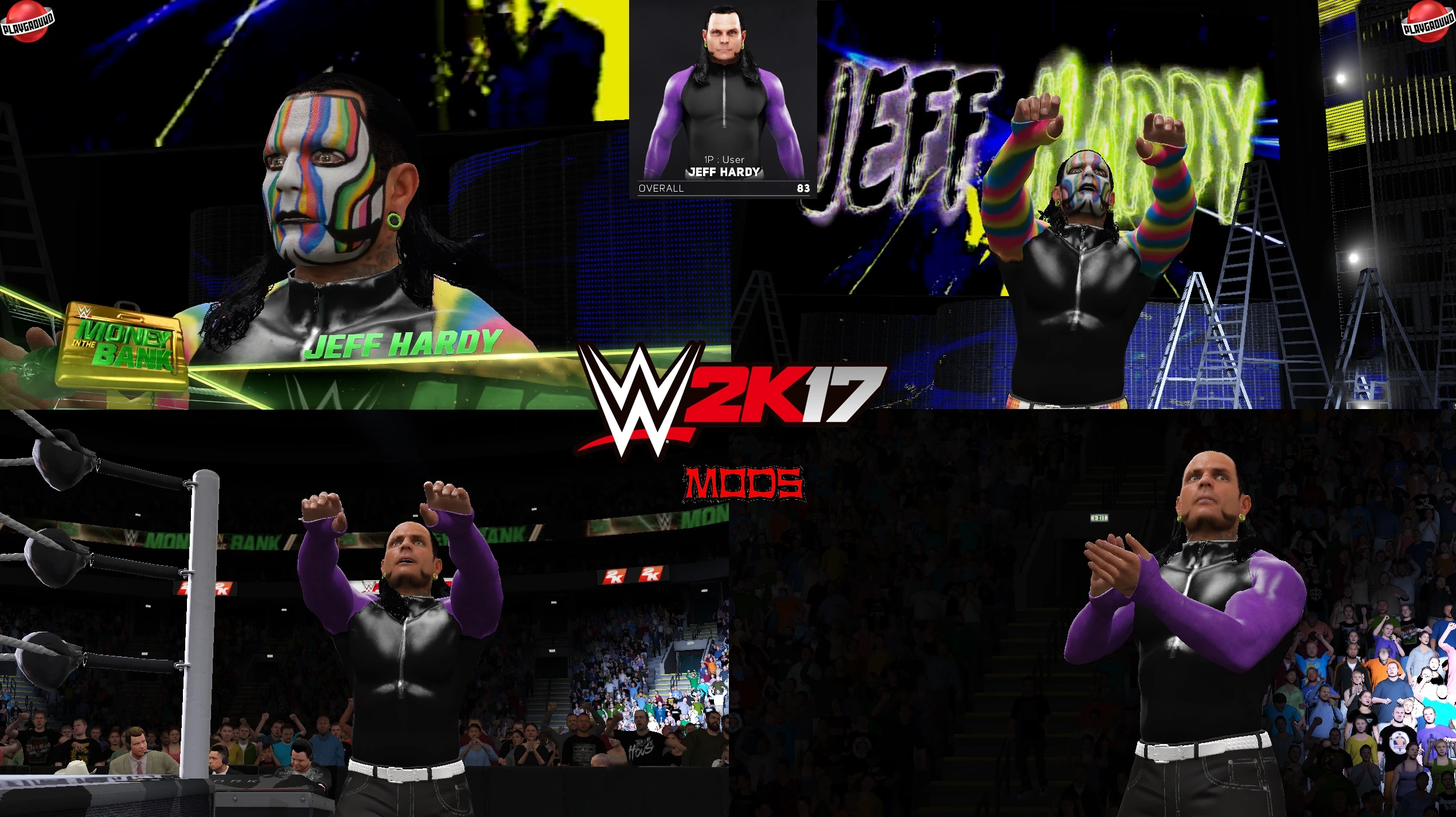 WWE 2K17 "Jeff Hardy 2 Attire (Face Animation) MOD"