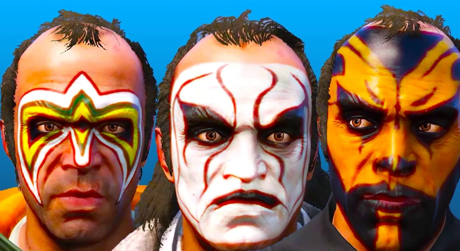 GTA 5 "WWE Face-Paint Pack 3.0"