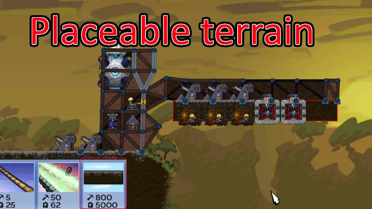 Forts "Placeable Terrain - возможность создавать свой ландшафт на карте"