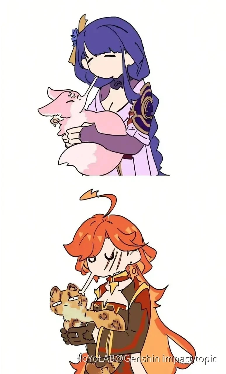 Эи, Мавуика и их любовь к пушистикам