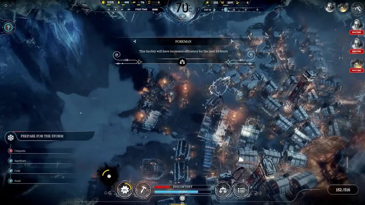 Шторм уже здесь. Конец игры - Frostpunk