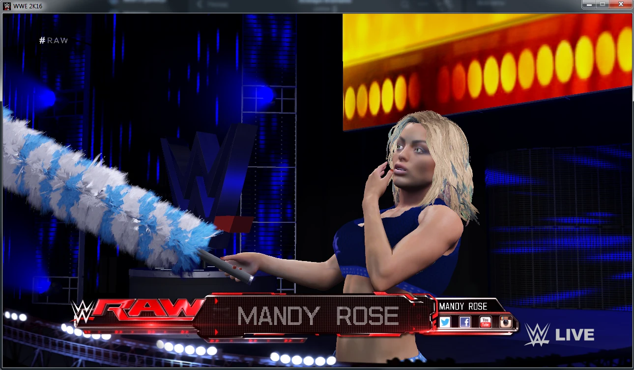WWE 2K16 "Mandy Rose синий наряд 2K19 порт"