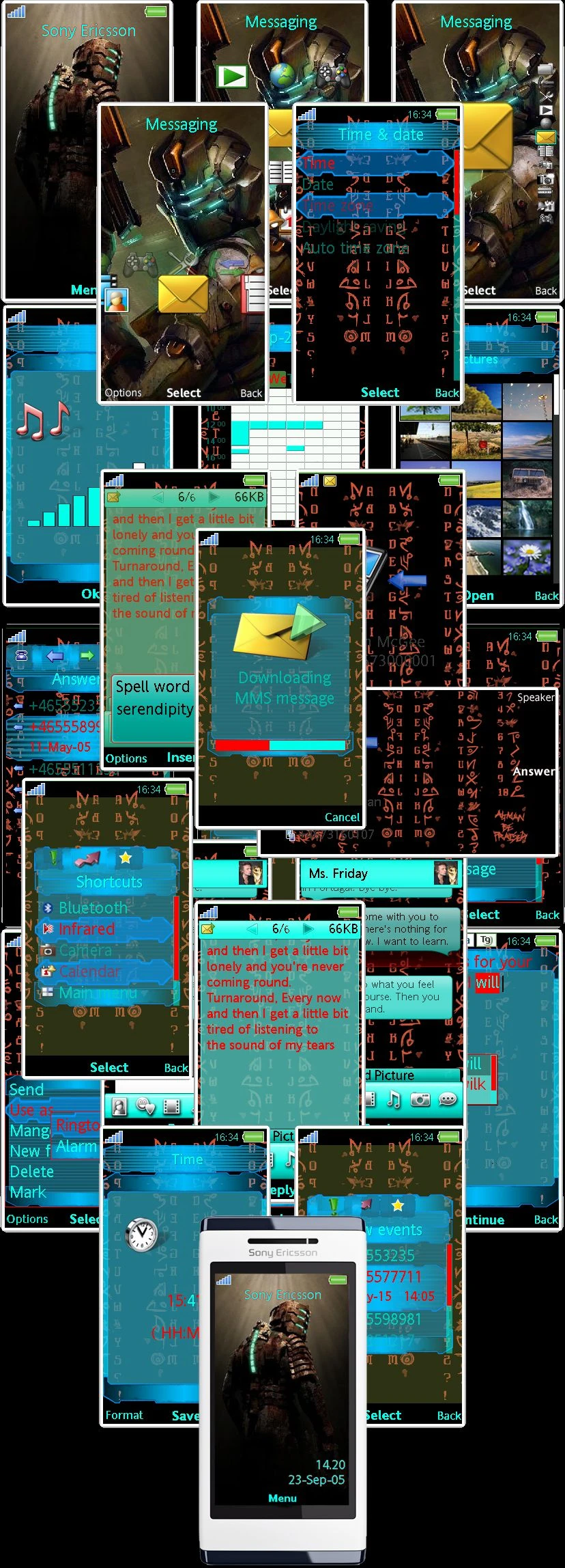 Dead Space 2 "тема для SonyEriksson Aino 240x432"