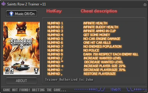 Saints Row 2: Трейнер (+11) [1.2] {l0wb1t}